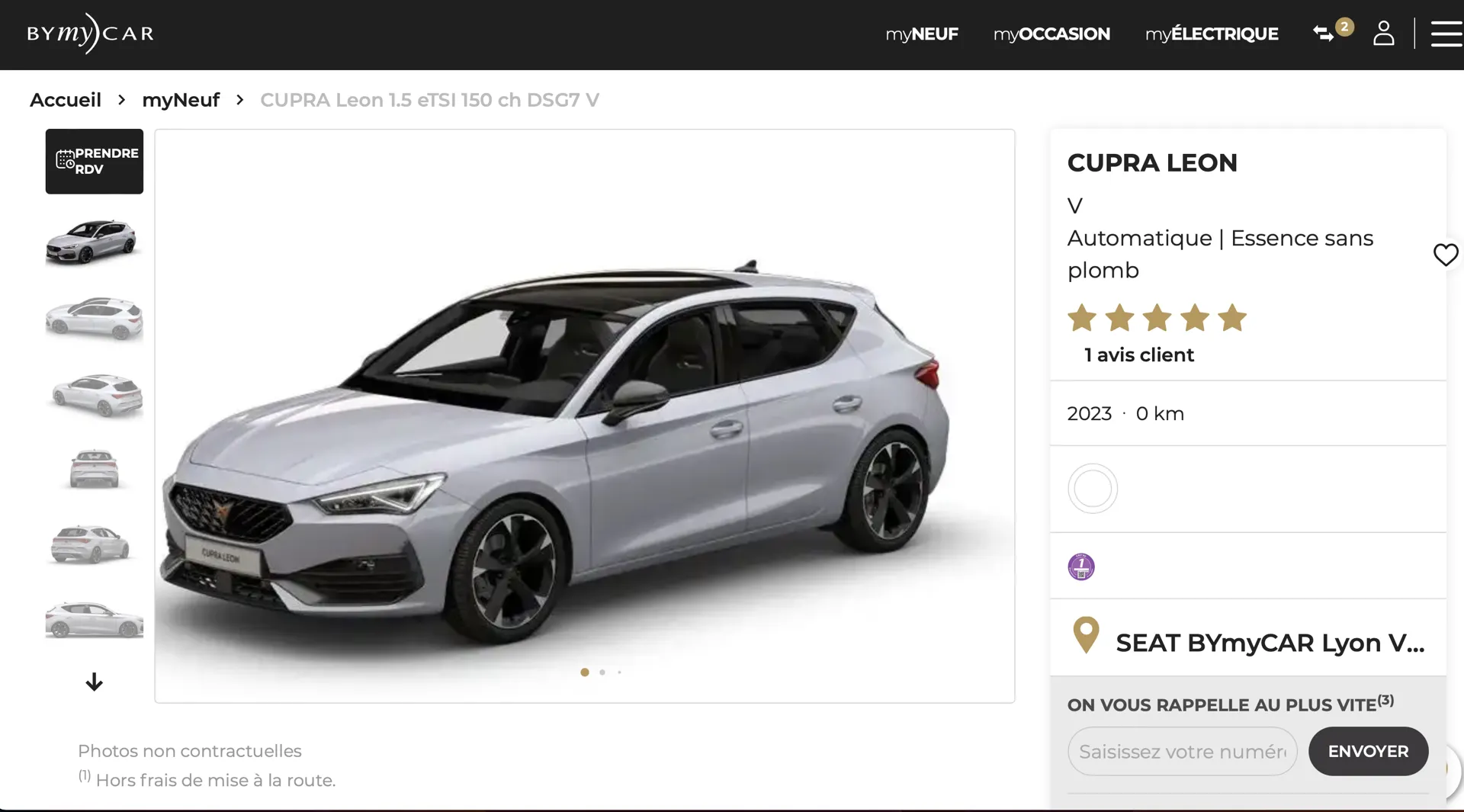 Ancienne page produit BYmyCAR