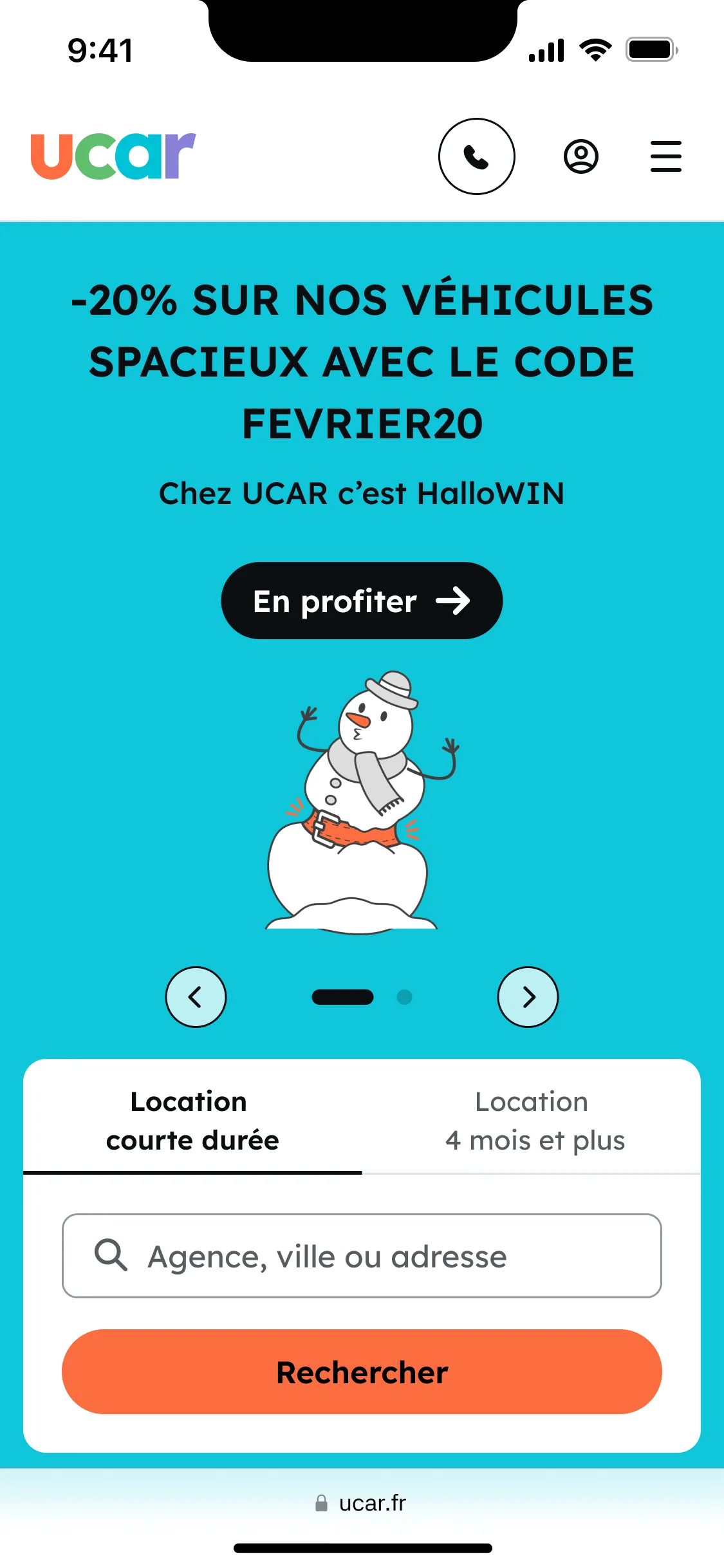 Mobile UCAR — étape 1