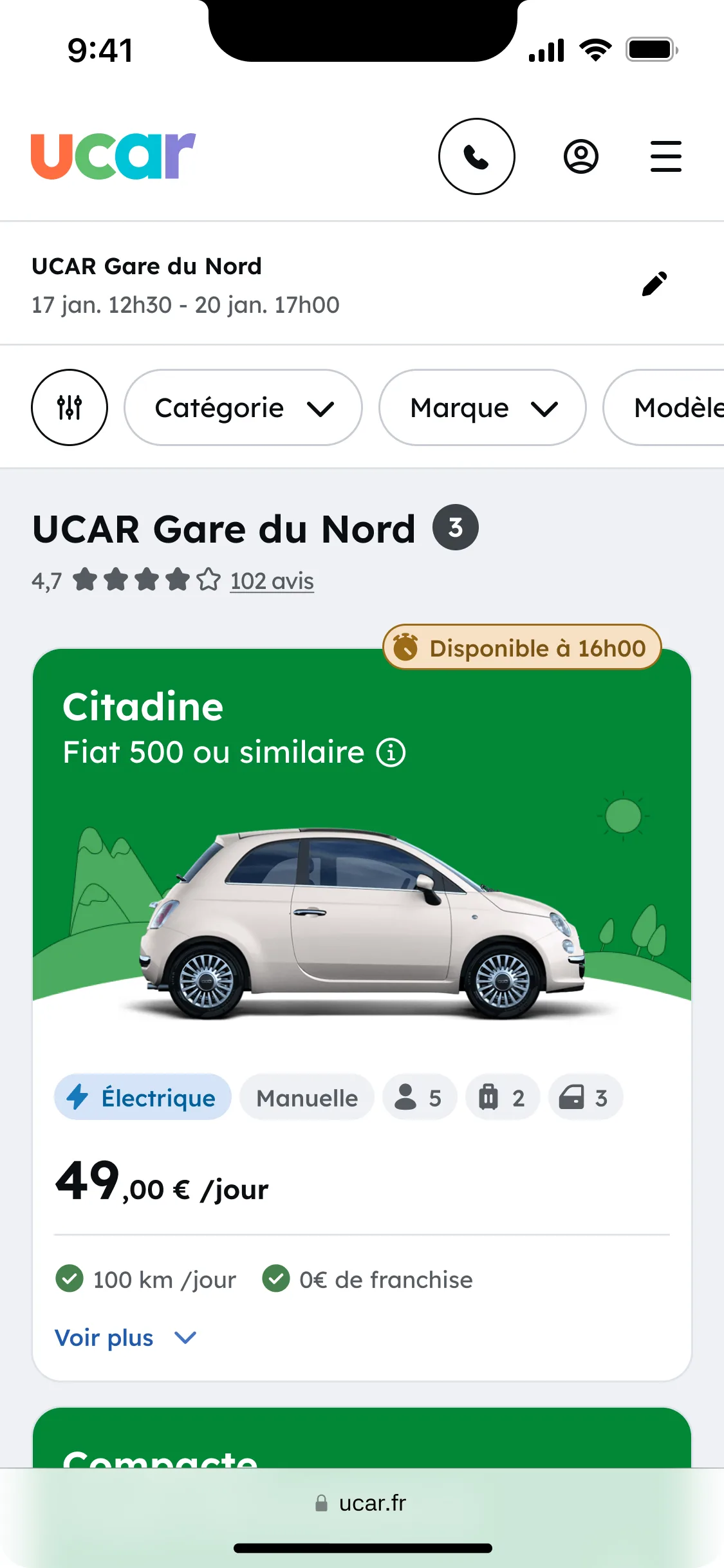 Mobile UCAR — étape 6
